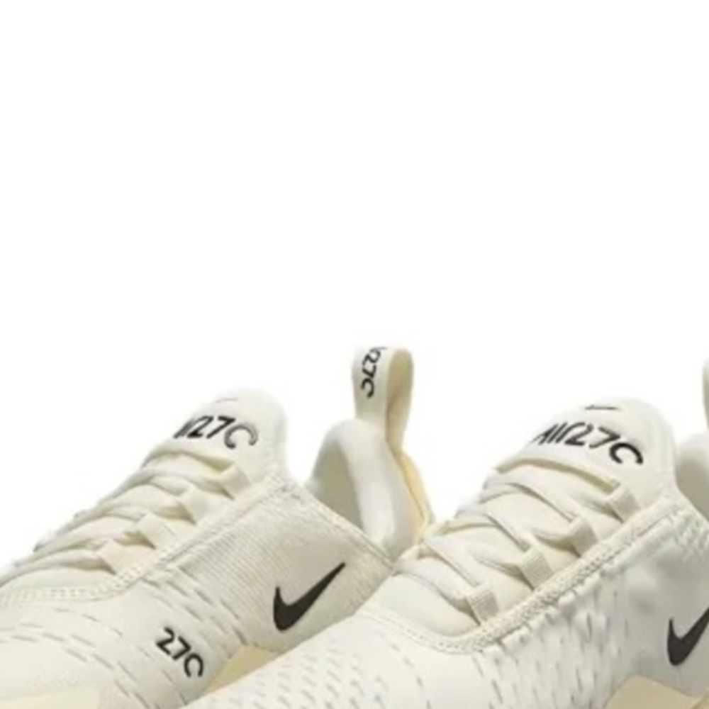 Nike Air Max 270 Sail Coconut Milk Black Sneakers Women’s Athletic Shoes NWT Box - Picture 3 of 11